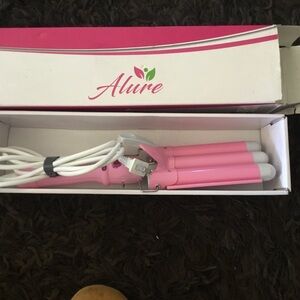 Allure Pink Hair Waver ~ 3 barrel hair curler ~ new